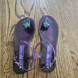 NEW Katy Perry purple grape jelly sandals size 8